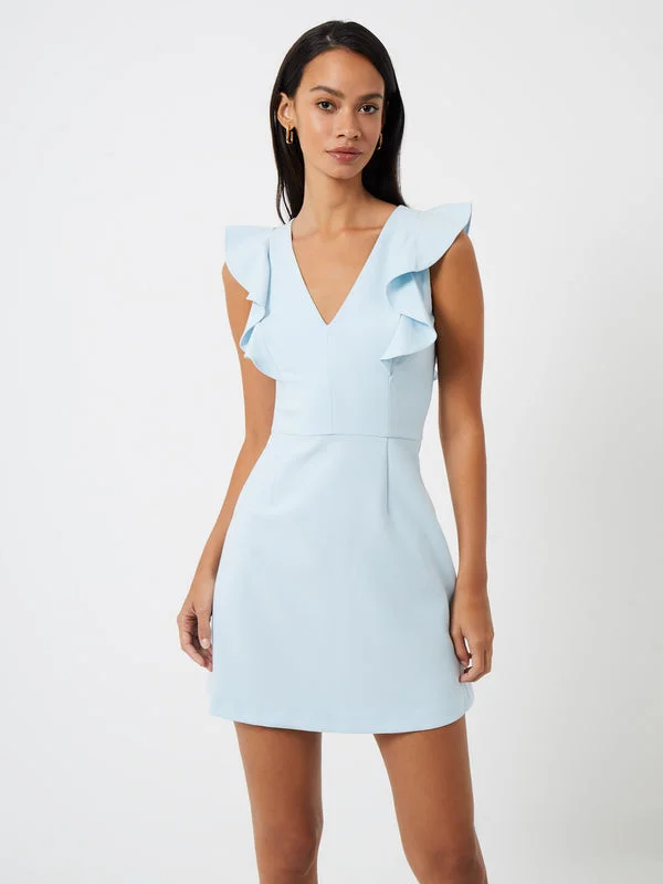 Whisper Ruffle Light Blue Dress