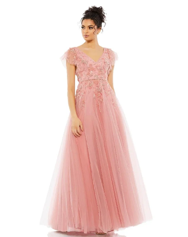 Mac Duggal 11224 Cap Sleeve Formal Dress