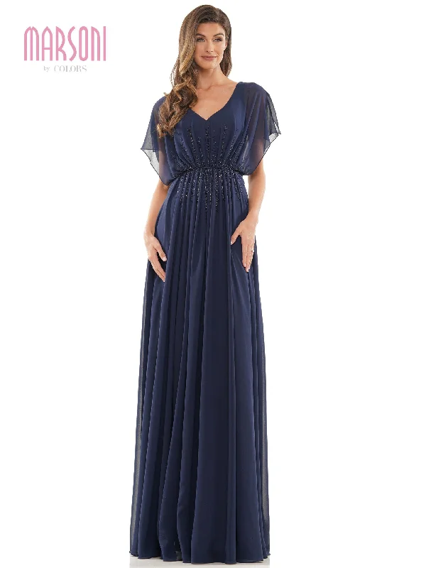 Navy 18 Marsoni Long Formal Mother of the Bride Gown 1156 Sale