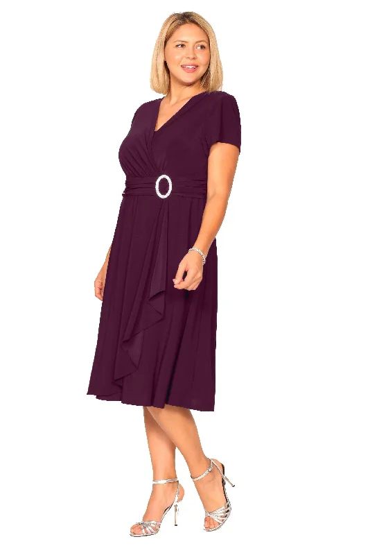 R&M Richards 1149 Short Plus Size Dress Black Clearance
