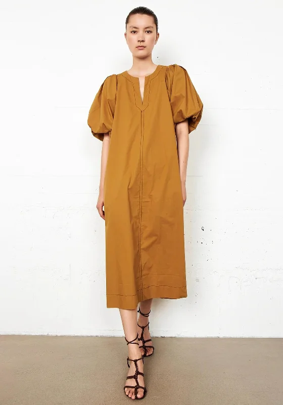 Second Female Larkin Tunic Dress, Golden Brown