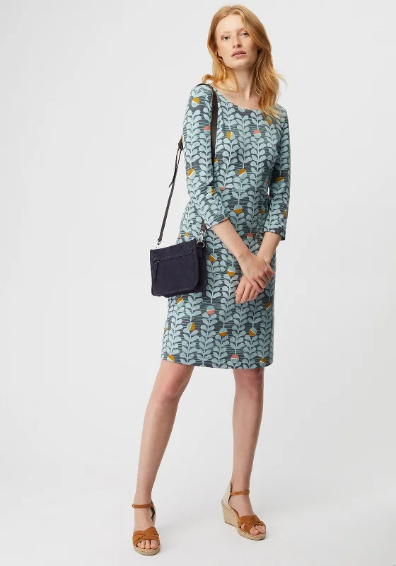 White Stuff Holland Jersey Dress, Algae Blue