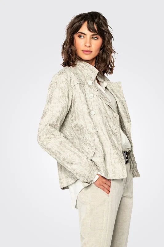 Button Pattern Jacket - Stone