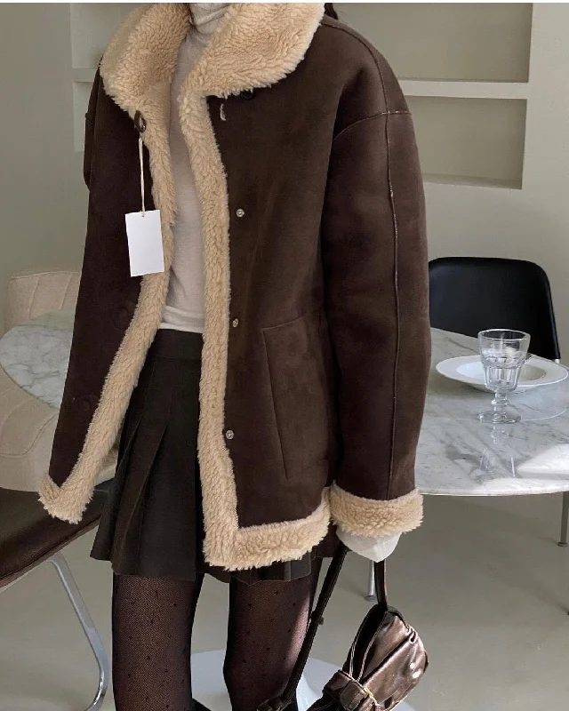 Cinnamon Shearling Jacket