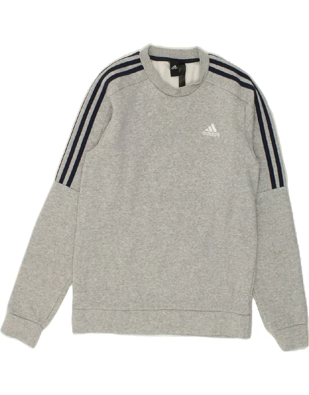 ADIDAS Mens Sweatshirt Jumper XS Grey Cotton