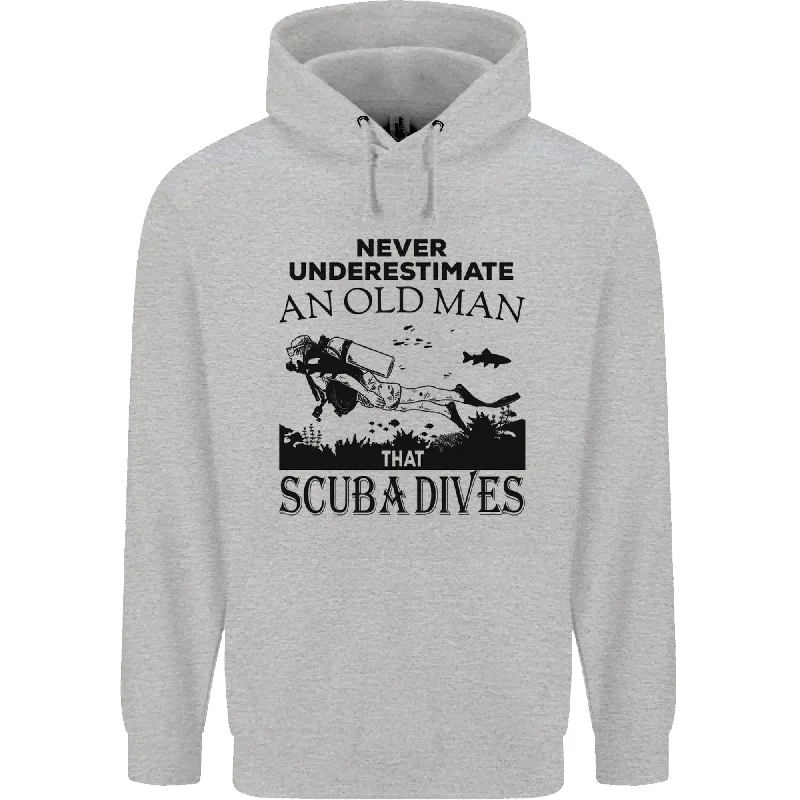 An Old Man That Scuba Dives Diver Dive Mens 80% Cotton Hoodie Hoodie with Oversized Fit Loose Comfortable An Old Man That Scuba Dives Diver Dive Mens 80% Cotton Hoodie Hoodie with Oversized Fit Loose Comfortable