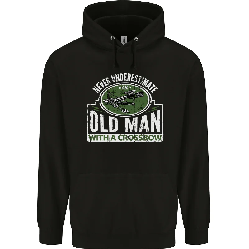 An Old Man With a Crossbow Funny Mens 80% Cotton Hoodie Hoodie with Strings Custom Fit Adjustable An Old Man With a Crossbow Funny Mens 80% Cotton Hoodie Hoodie with Strings Custom Fit Adjustable