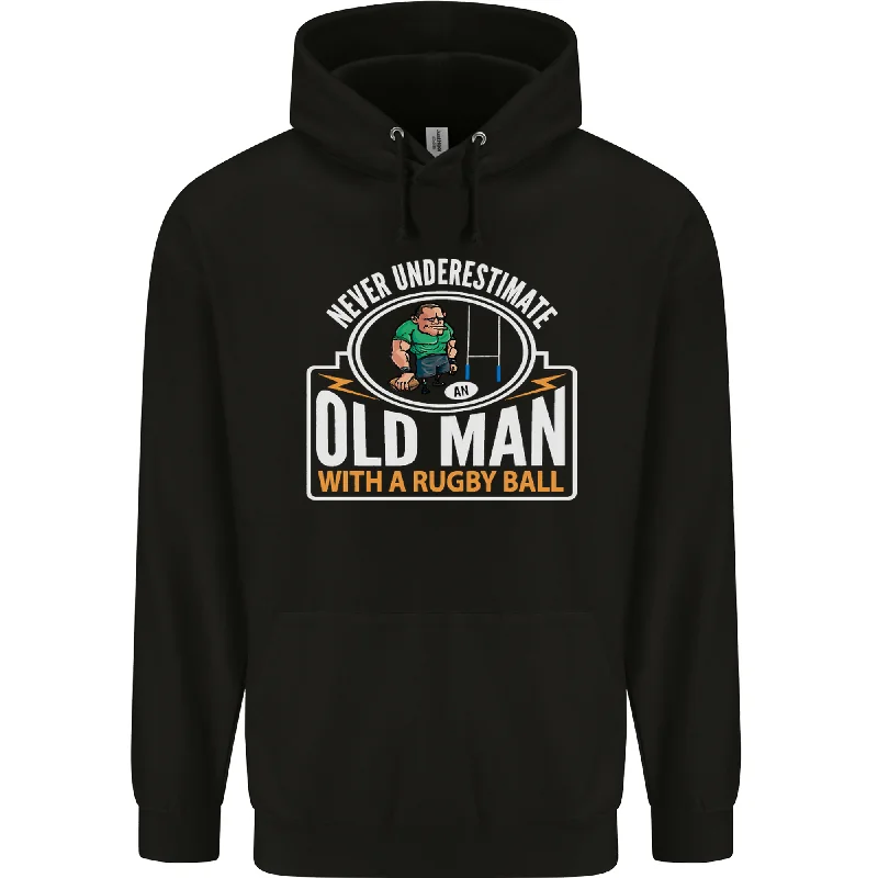 An Old Man With a Rugby Ball Player Funny Mens 80% Cotton Hoodie Hoodie with Pastel Soft Subtle An Old Man With a Rugby Ball Player Funny Mens 80% Cotton Hoodie Hoodie with Pastel Soft Subtle
