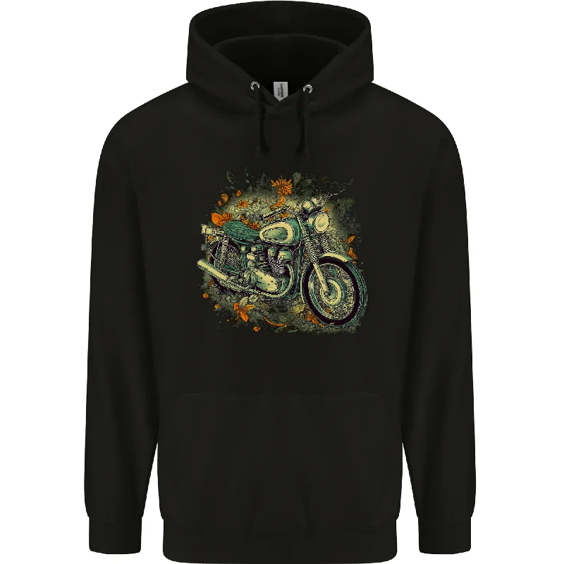An Old Motorbike Retro Biker Motorcycle Mens 80% Cotton Hoodie Hoodie with Neon Bright Vibrant An Old Motorbike Retro Biker Motorcycle Mens 80% Cotton Hoodie Hoodie with Neon Bright Vibrant