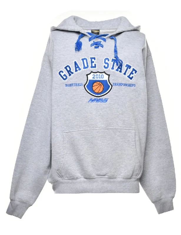 Basketball Printed Hoodie - M Hoodie with Hood Adjustable Protection