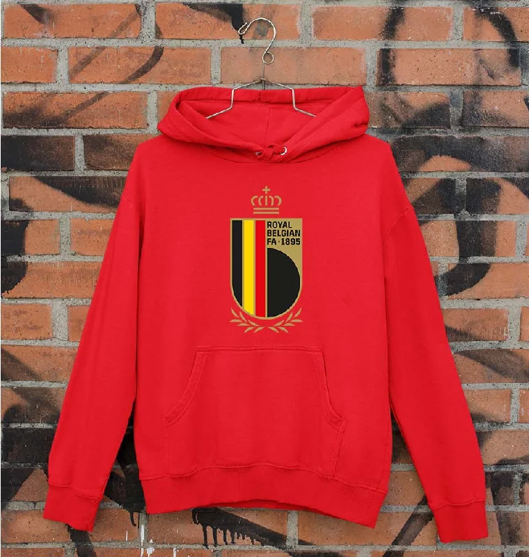 Belgium Football Unisex Hoodie for Men/Women Hoodie with Lace Feminine Delicate