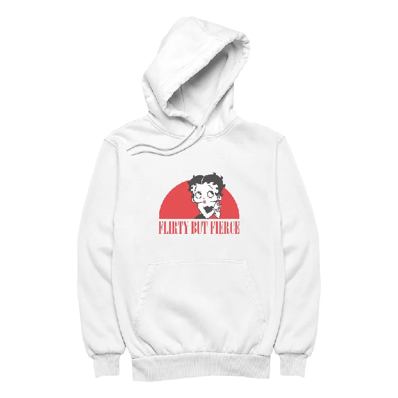 Betty Boop Confident Flirty But Fierce Women's Hooded Sweatshirt