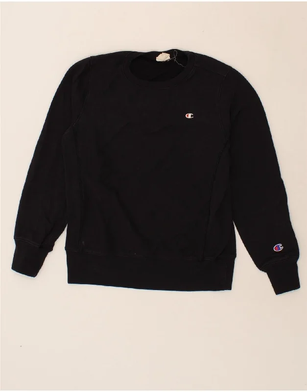 CHAMPION Mens Sweatshirt Jumper Medium Black Cotton