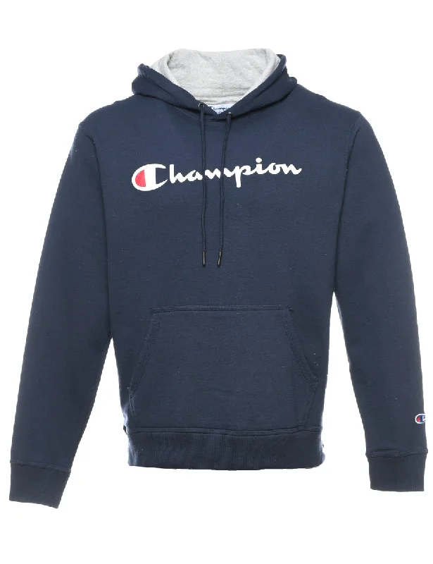 Champion Printed Hoodie - M Hoodie with Oversized Fit Loose Comfortable