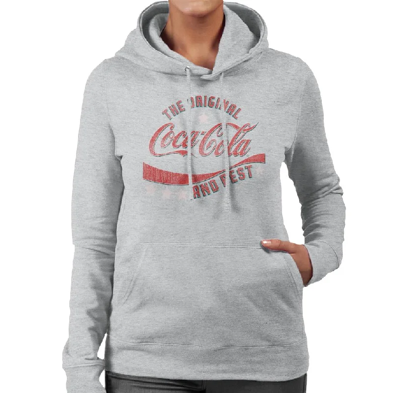 Coca Cola Stars The Original And The Best Women's Hooded Sweatshirt