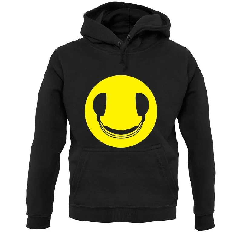 Dj Headphone Smiley Face Unisex Hoodie