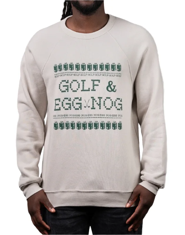 SwingJuice Golf & Egg Nog Unisex Ugly Sweatshirt Hoodie with Monochrome Minimalist Simple SwingJuice Golf & Egg Nog Unisex Ugly Sweatshirt Hoodie with Monochrome Minimalist Simple