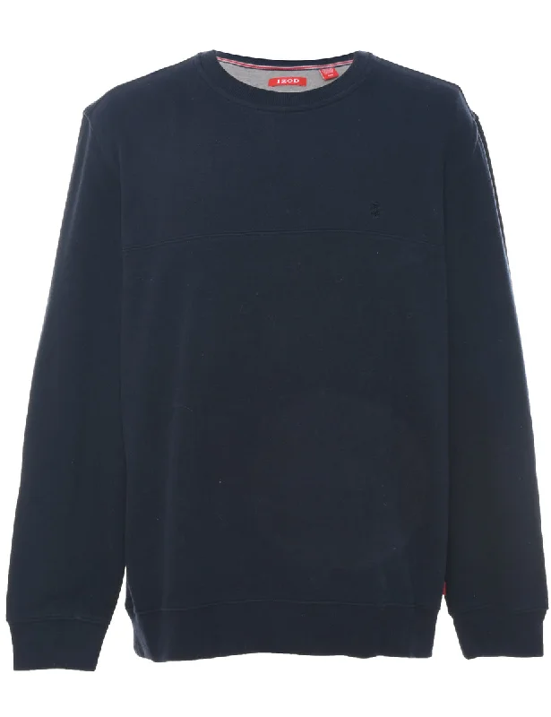 Izod Plain Sweatshirt - L Hoodie Jacket Zipper Layering