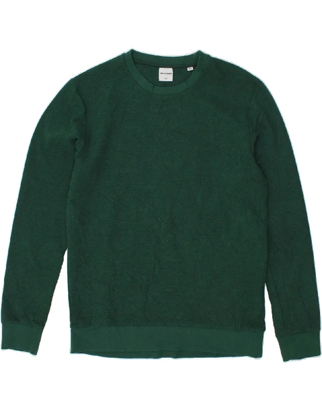 JACK & JONES Mens Sweatshirt Jumper Large Green Cotton