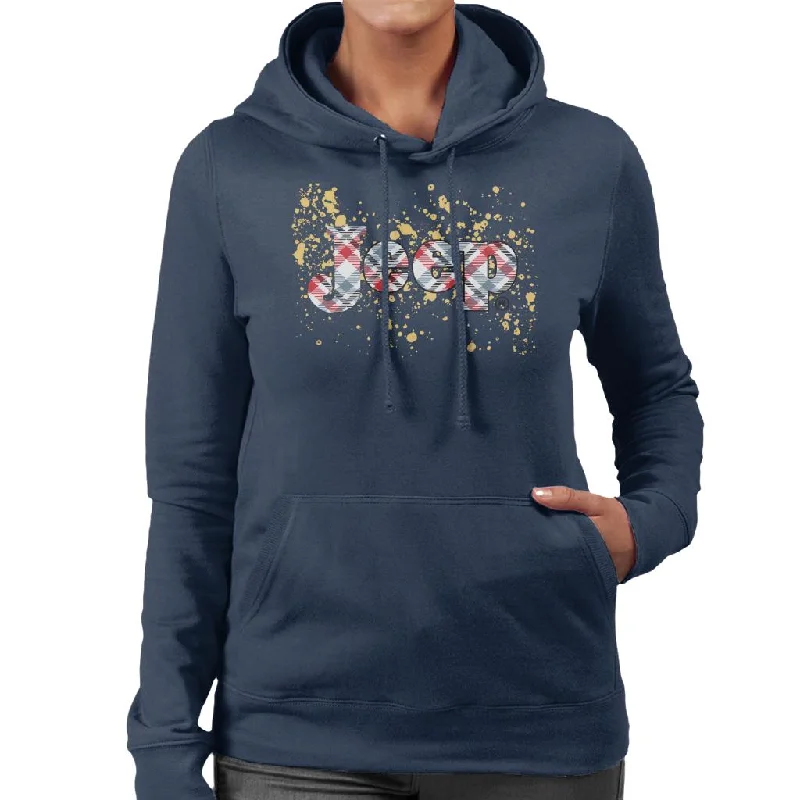 Jeep Splattered Logo Women's Hooded Sweatshirt