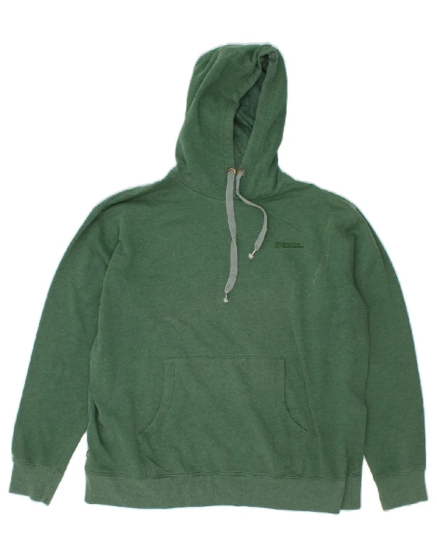 MOUNTAIN WAREHOUSE Mens Hoodie Jumper 2XL Green Cotton