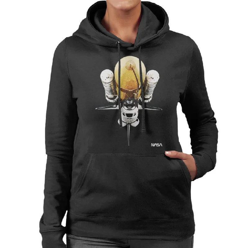 NASA Atlantis Shuttle Vintage Women's Hooded Sweatshirt