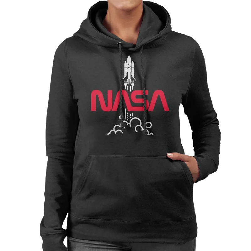 NASA Shuttle Launch Logo Women's Hooded Sweatshirt