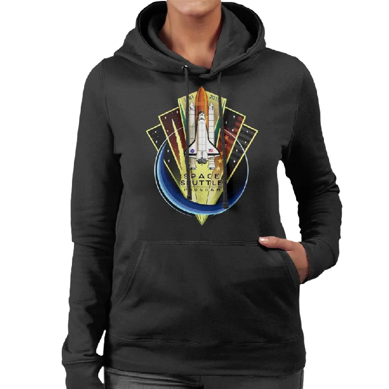 NASA Shuttle Program Commemorative Emblem Women's Hooded Sweatshirt