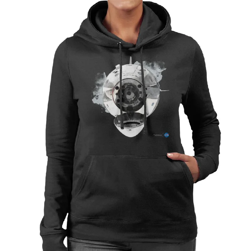 NASA SpaceX Dragon Capsule Docking Women's Hooded Sweatshirt