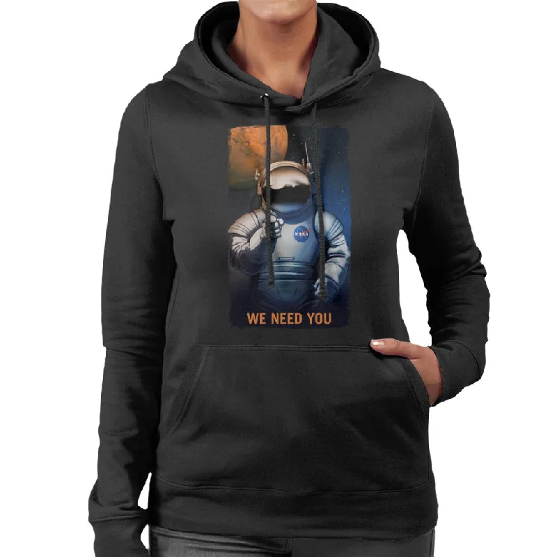 NASA We Need You Women's Hooded Sweatshirt