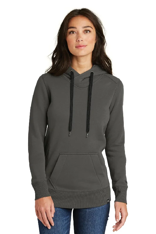 New Era Womens Sueded French Terry Hooded Sweatshirt Hoodie - Graphite Grey - Closeout Hoodie with Puffed Sleeves Voluminous Trendy New Era Womens Sueded French Terry Hooded Sweatshirt Hoodie - Graphite Grey - Closeout Hoodie with Puffed Sleeves Voluminous Trendy