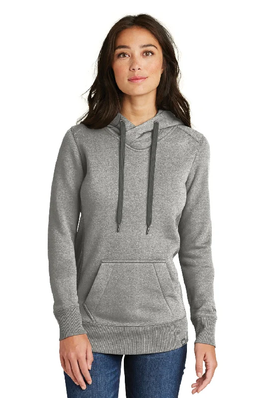 New Era Womens Sueded French Terry Hooded Sweatshirt Hoodie - Light Graphite Grey Twist Hoodie with Raw Hem Edgy Unfinished New Era Womens Sueded French Terry Hooded Sweatshirt Hoodie - Light Graphite Grey Twist Hoodie with Raw Hem Edgy Unfinished