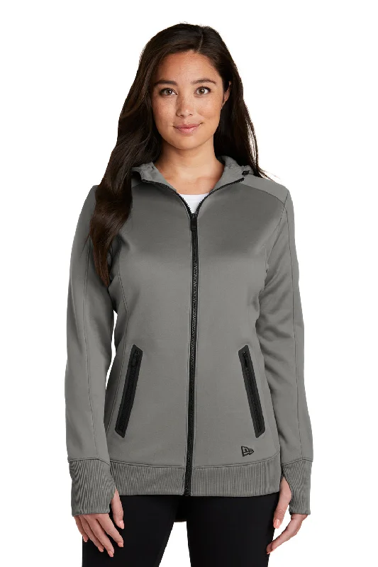 New Era Womens Venue Moisture Wicking Fleece Full Zip Hooded Sweatshirt Hoodie - Shadow Grey - Closeout Hoodie with Hem Lace Feminine Delicate New Era Womens Venue Moisture Wicking Fleece Full Zip Hooded Sweatshirt Hoodie - Shadow Grey - Closeout Hoodie with Hem Lace Feminine Delicate