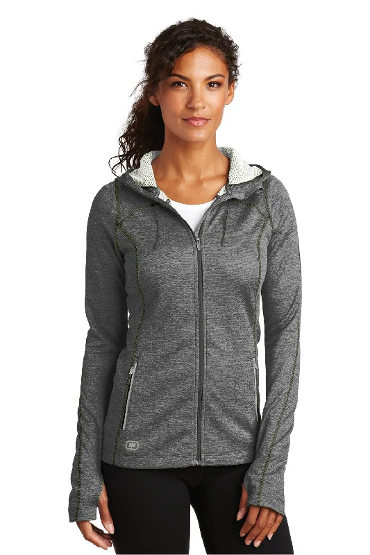 Ogio Womens Endurance Pursuit Full Zip Hooded Sweatshirt Hoodie - Diesel Grey - Closeout Hoodie with Set-In Sleeves Structured Classic Ogio Womens Endurance Pursuit Full Zip Hooded Sweatshirt Hoodie - Diesel Grey - Closeout Hoodie with Set-In Sleeves Structured Classic