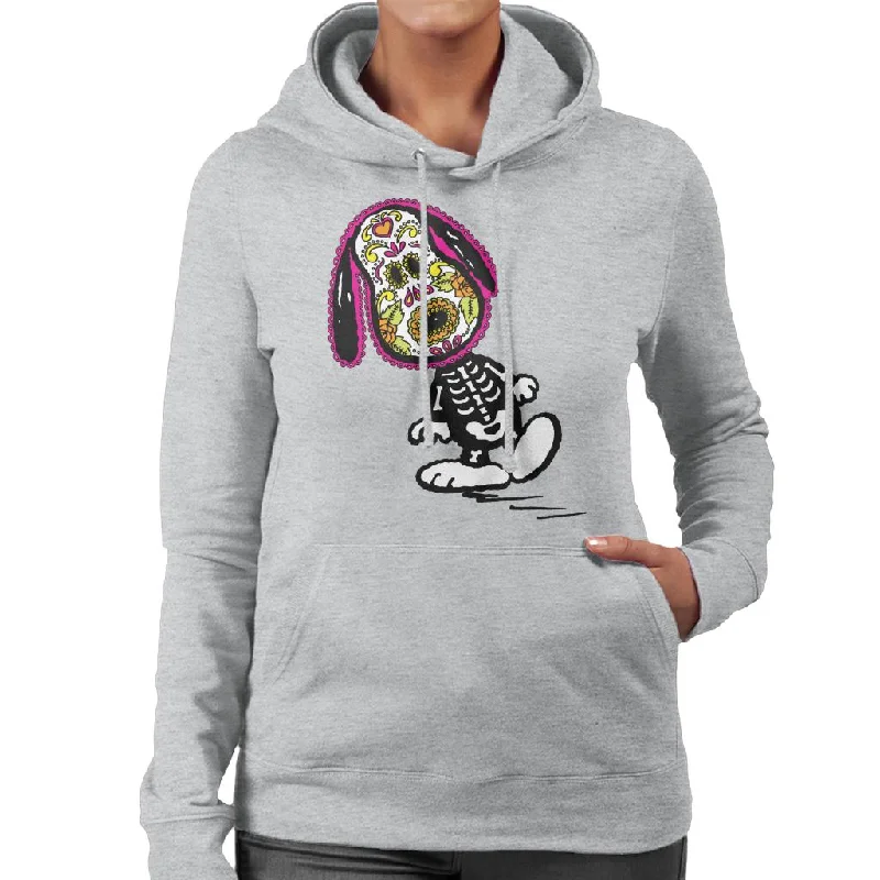 Peanuts Cinco De Mayo Skeleton Snoopy Women's Hooded Sweatshirt