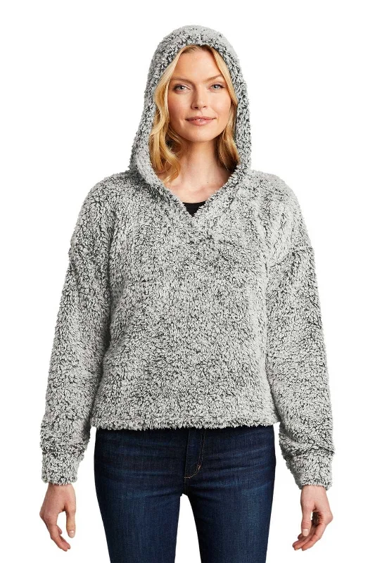 Port Authority L132 Ladies Cozy Fleece Hoodie - Gray Heather