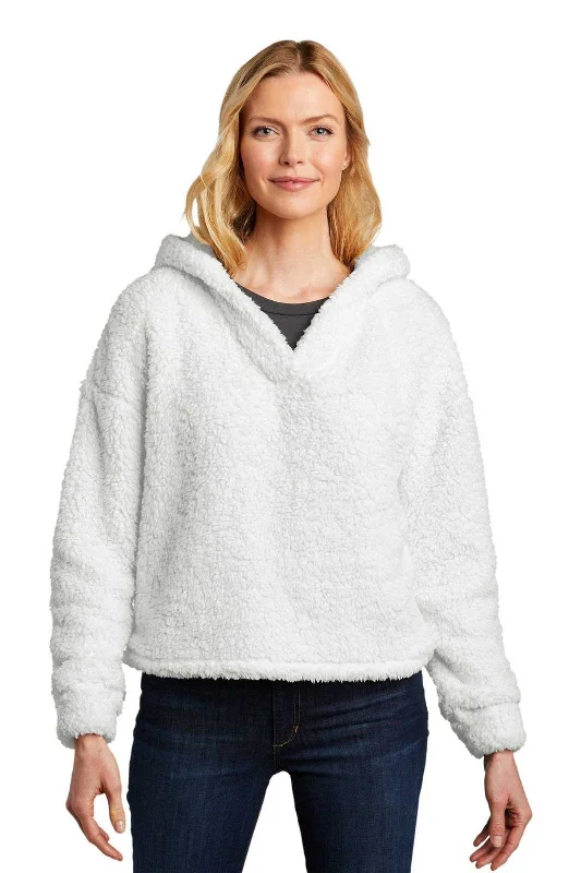 Port Authority L132 Ladies Cozy Fleece Hoodie - Marshmallow