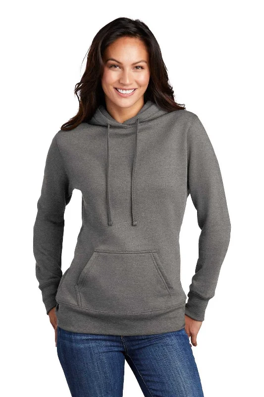 Port & Company LPC78H Ladies Core Fleece Pullover Hooded Sweatshirt - Graphite Heather