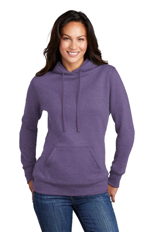 Port & Company LPC78H Ladies Core Fleece Pullover Hooded Sweatshirt - Heather Purple