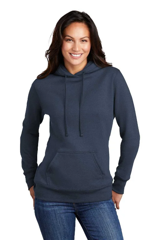 Port & Company LPC78H Ladies Core Fleece Pullover Hooded Sweatshirt - Navy