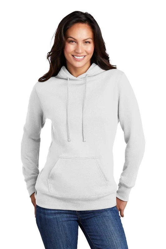 Port & Company LPC78H Ladies Core Fleece Pullover Hooded Sweatshirt - White