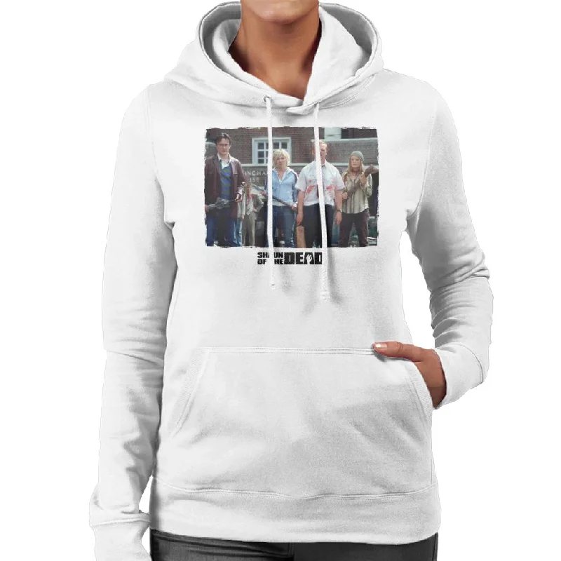 Shaun of the Dead Liz Holding Hockey Stick Women's Hooded Sweatshirt