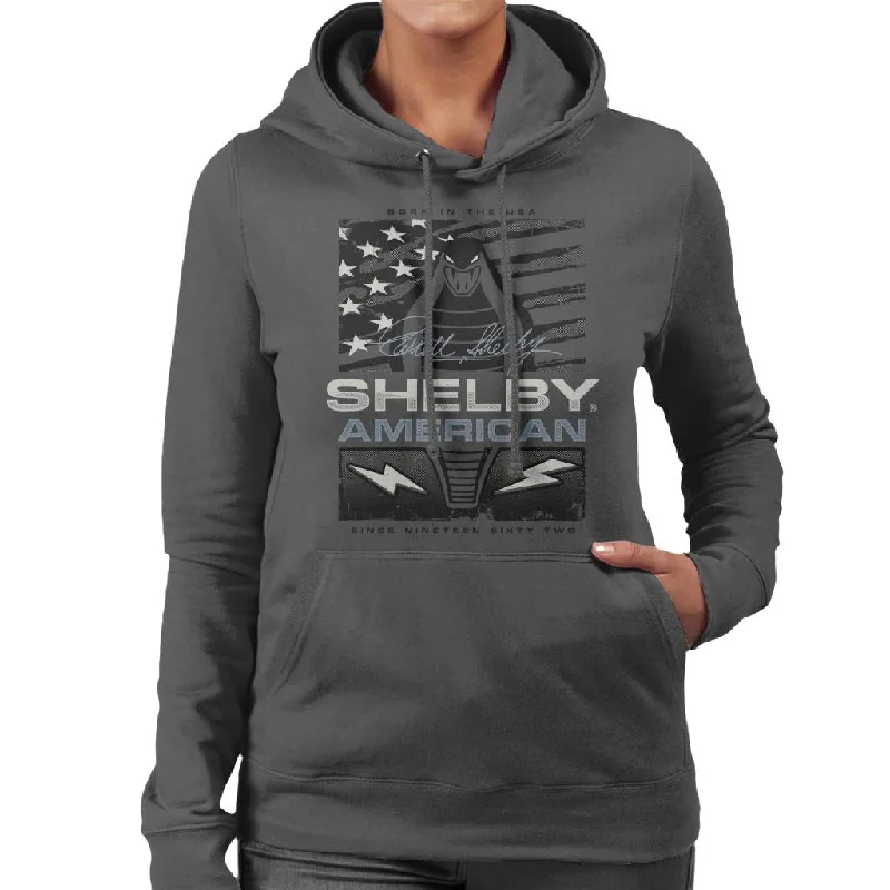 Shelby American 1962 Born In The USA Women's Hooded Sweatshirt