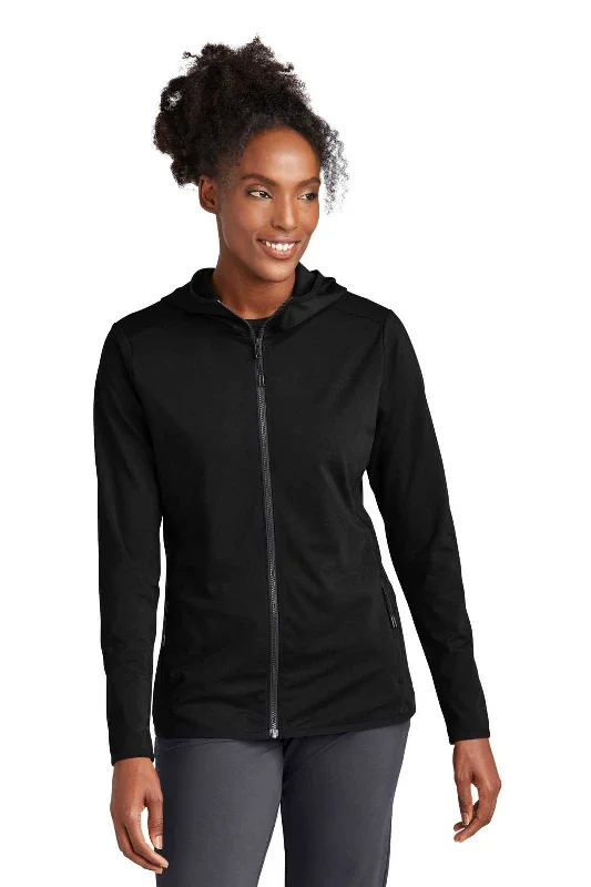 Sport-Tek LST870 Ladies Circuit Hooded Full-Zip - Deep Black