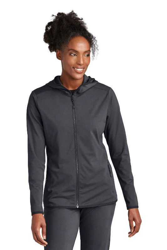 Sport-Tek LST870 Ladies Circuit Hooded Full-Zip - Graphite