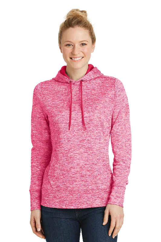 Sport-Tek Womens Electric Heather Moisture Wicking Fleece Hooded Sweatshirt Hoodie - Power Pink Electric - Closeout Hoodie with Slim Fit Tailored Modern Sport-Tek Womens Electric Heather Moisture Wicking Fleece Hooded Sweatshirt Hoodie - Power Pink Electric - Closeout Hoodie with Slim Fit Tailored Modern