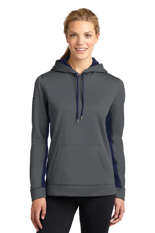 Sport-Tek Womens Sport-Wick Moisture Wicking Fleece Hooded Sweatshirt Hoodie - Dark Smoke Grey/Navy Blue - Closeout Hoodie with Sequins Glamorous Eye-catching Sport-Tek Womens Sport-Wick Moisture Wicking Fleece Hooded Sweatshirt Hoodie - Dark Smoke Grey/Navy Blue - Closeout Hoodie with Sequins Glamorous Eye-catching