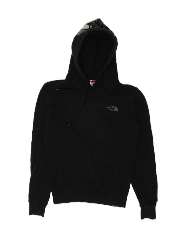 THE NORTH FACE Mens Graphic Hoodie Jumper XS Black Cotton