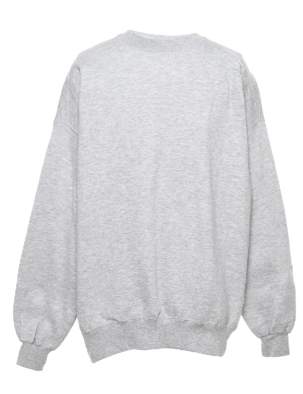 Umbro Marl Grey Plain Sweatshirt - XL Hoodie with Contrast Stitching Detailed Premium Umbro Marl Grey Plain Sweatshirt - XL Hoodie with Contrast Stitching Detailed Premium
