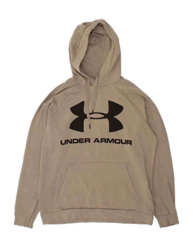 UNDER ARMOUR Mens Graphic Hoodie Jumper Large Grey Cotton Hoodie with Illustration Artistic Creative UNDER ARMOUR Mens Graphic Hoodie Jumper Large Grey Cotton Hoodie with Illustration Artistic Creative